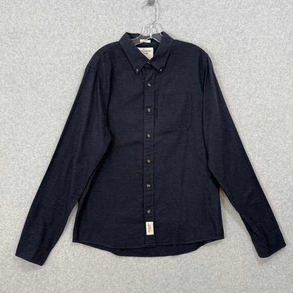 Vtg Y2K Abercrombie & Fitch Muscle Shirt Size XL Button Down Preppy Campus - Picture 1 of 16
